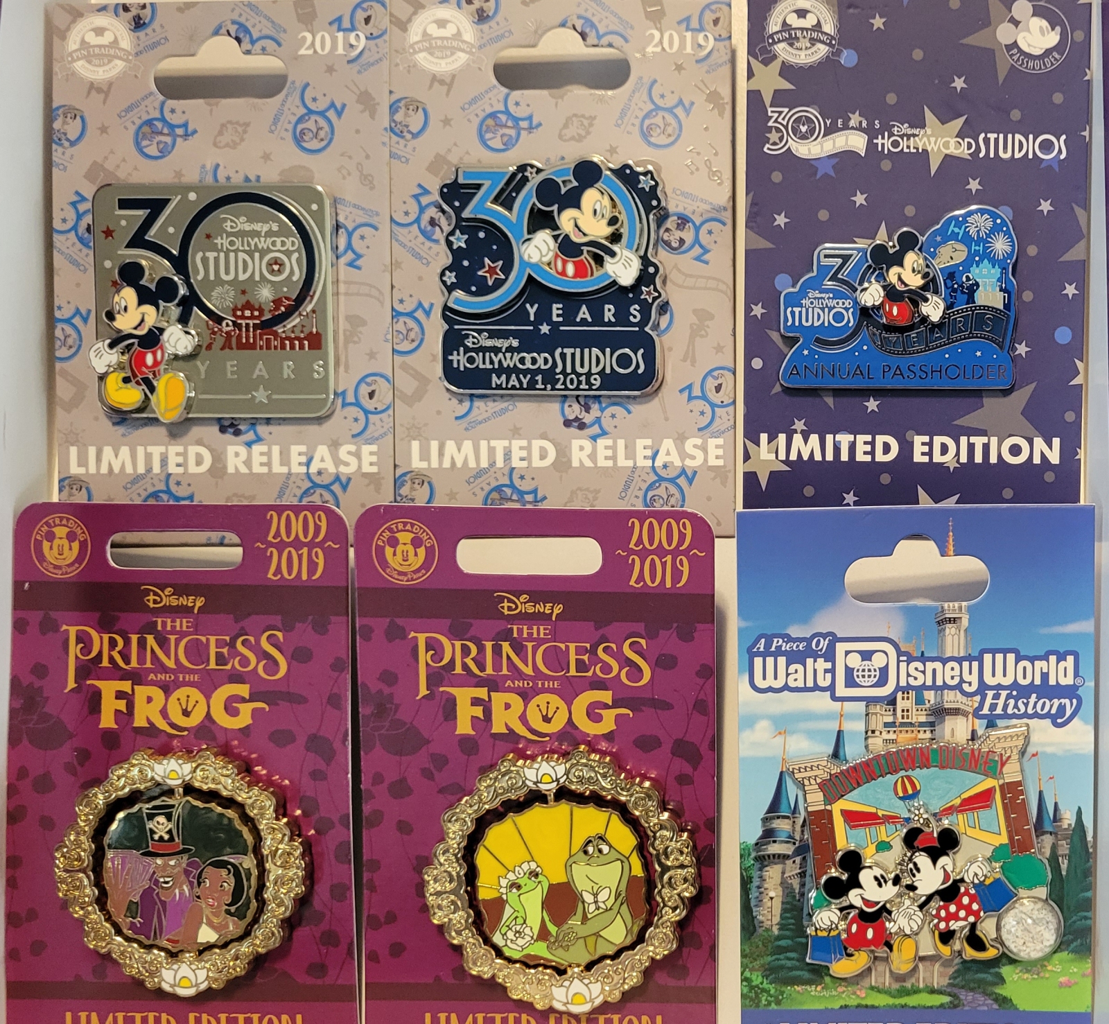 Hollywood Studios and Princess and the Frog Anniversary, Downtown Disney Pins