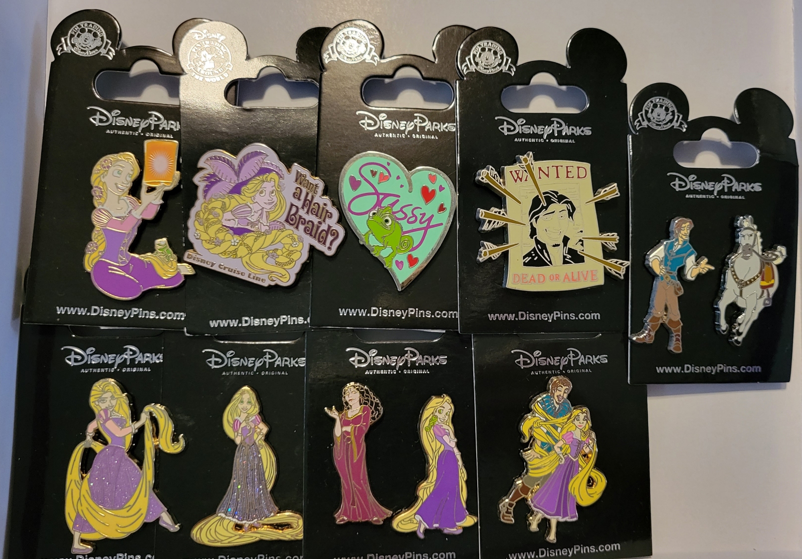 Open Edition Tangled Disney Pins