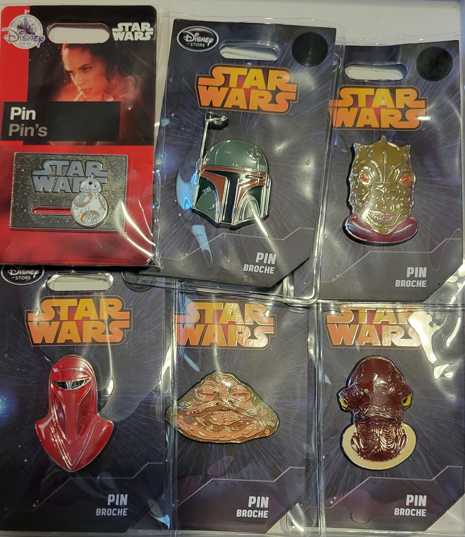 Disney Store Exclusive Star Wars Pins