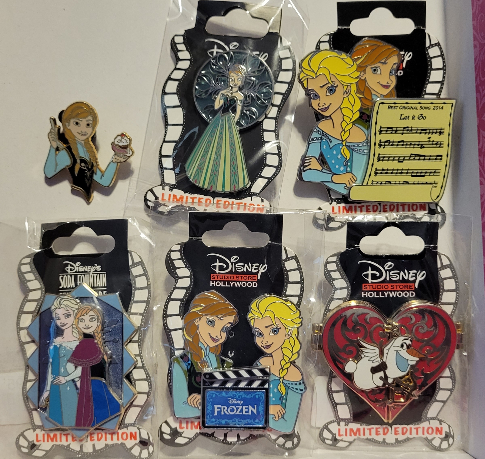 Disney Studio Store Hollywood Frozen Pins