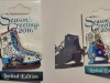 Season Greetings 2016 Frozen Anna and Elsa Ice Skate Disney pin