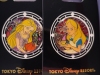 Tokyo Disney Rapunzel and Alice Stained Glass Circle Pins