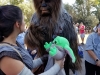 Rey and Chewbacca at Galaxy's Edge Hollywood Studios