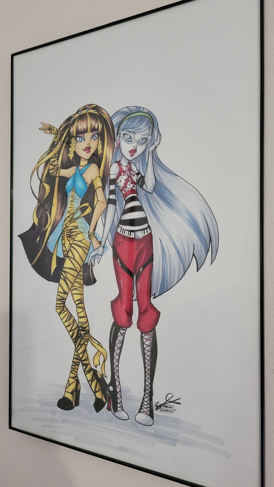 Cleo de Nile and Ghoulia Yelps (Monster High) by Serena Guerra