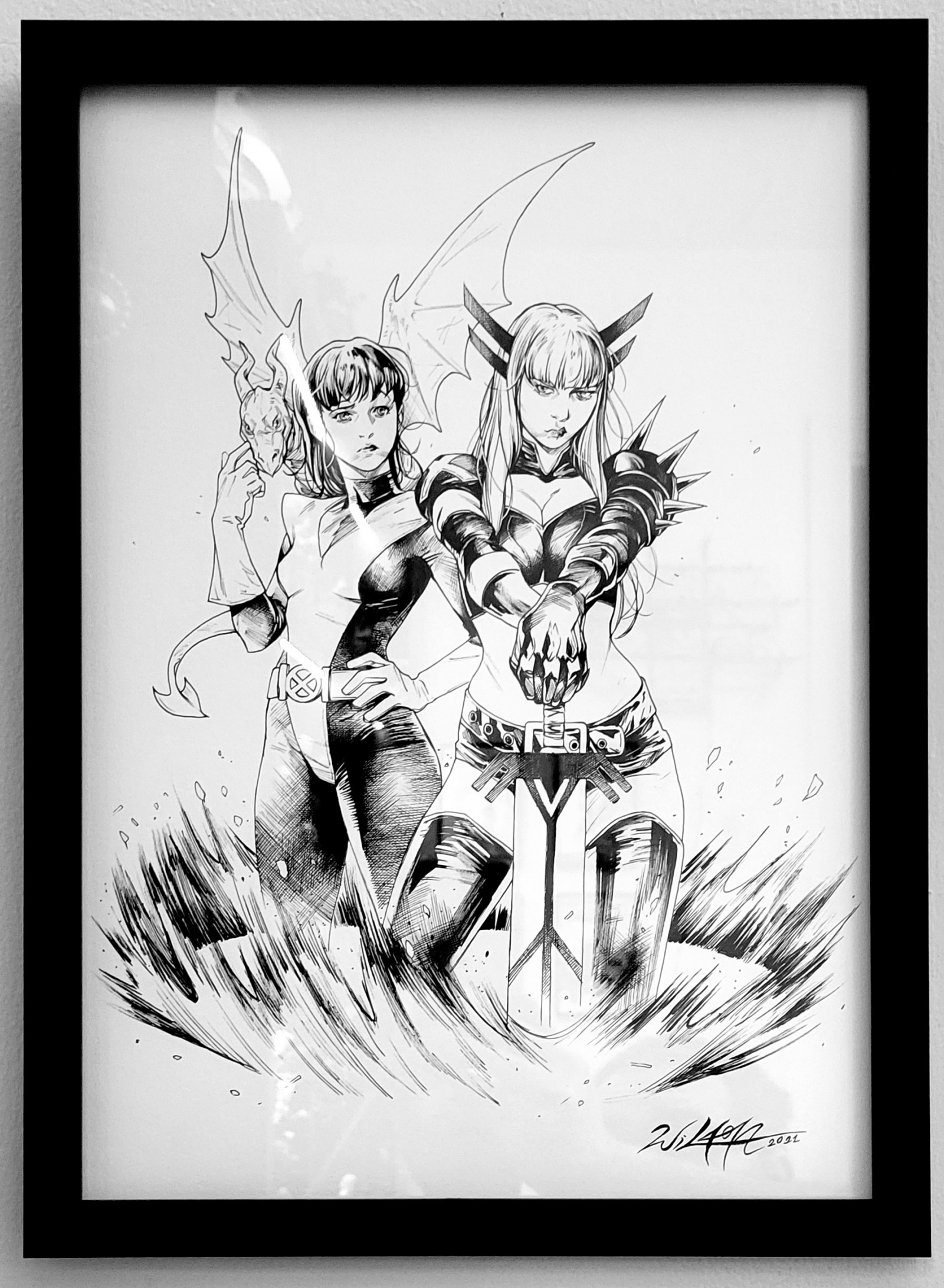 Magik and Kitty Pryde by Wilton Santos